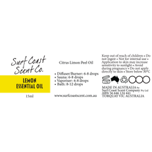 Load image into Gallery viewer, Lemon Essential Oil - Surf Coast Scent Company