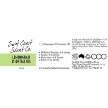 Load image into Gallery viewer, Lemongrass Essential Oil - Surf Coast Scent Company