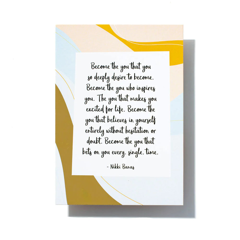 Motivational Double Sided A6 Desk Cards