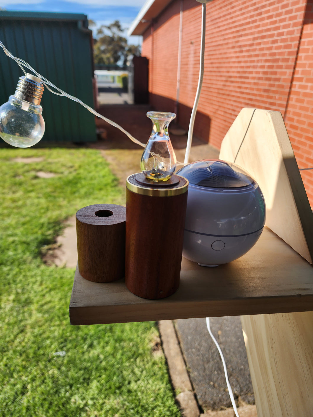 Woody Hand Crafted Glass & Wood Nebulizer